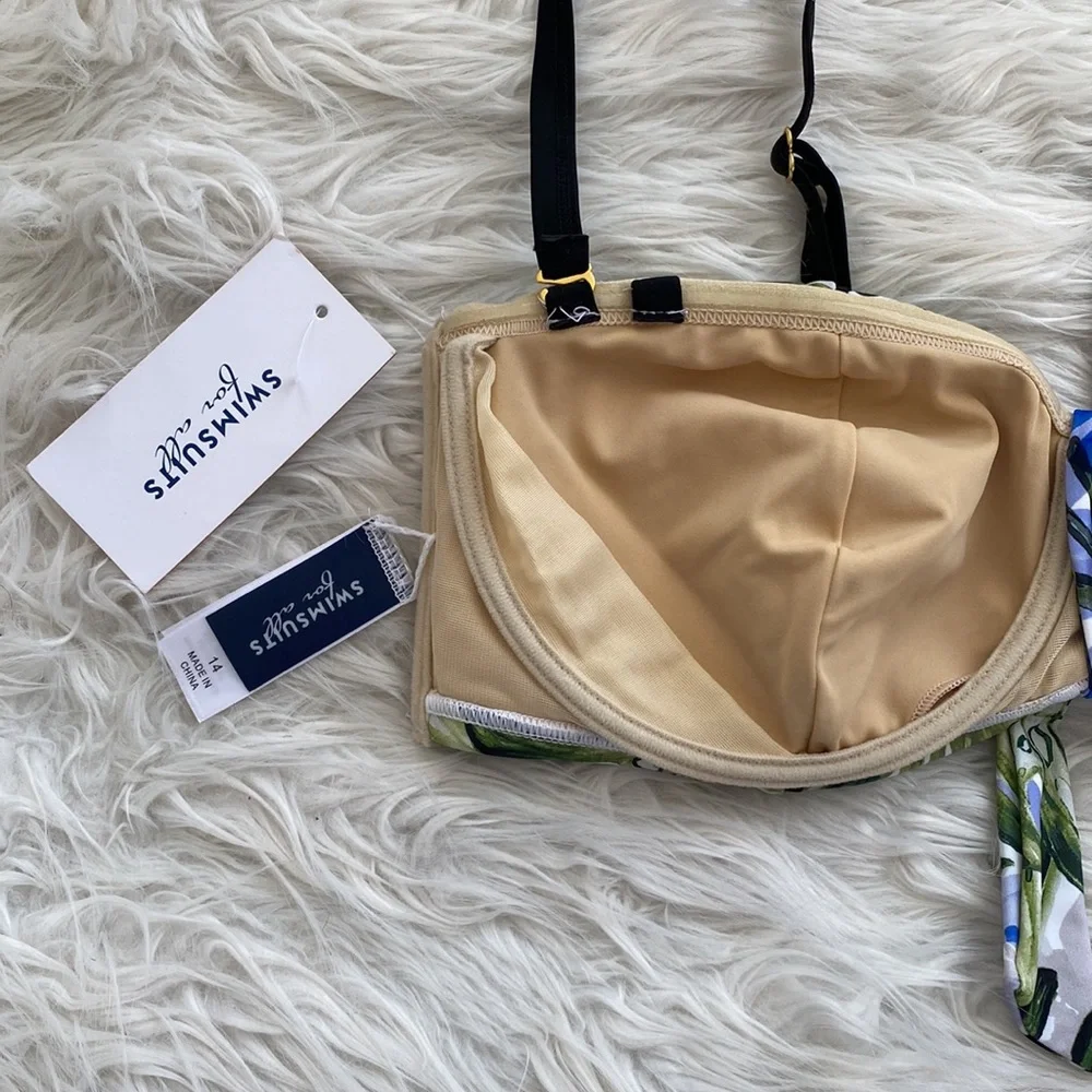 Swimsuits For All | Palm Leaf Bikini Top